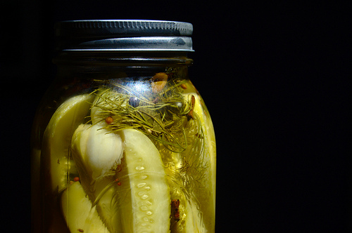 Pickle jar picture by Flickr user sleepyneko